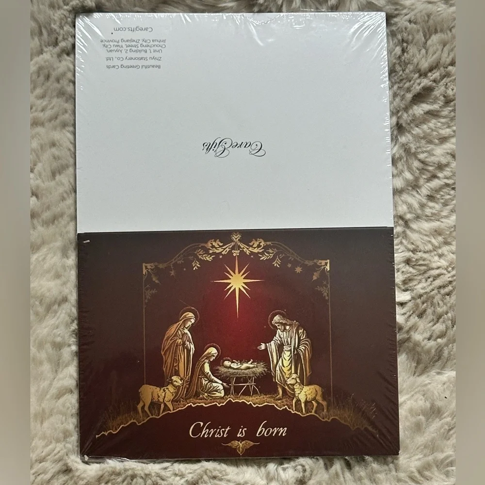 🆕 24 pc Christ is Born Christmas Cards